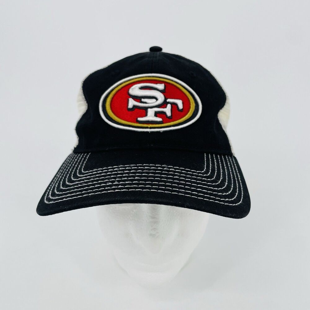 San Francisco 49ers Cap Hat Snap Back Mesh Trucker NFL Football Pro Line Black
